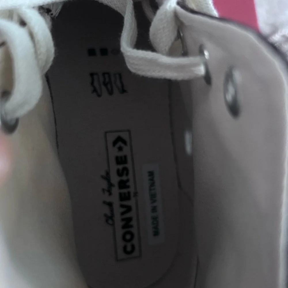 Converse Dark Brown and White High-Top Sneakers - Picture 8 of 9